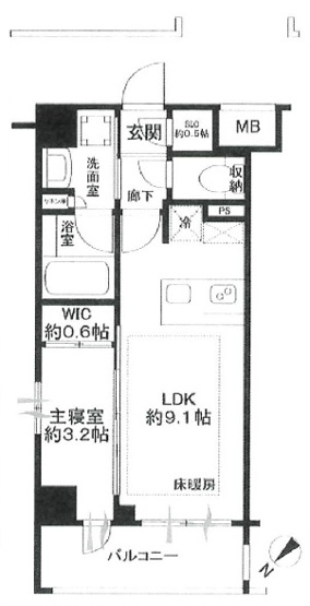 【間取り】 | グレンドール新宿牛込柳町