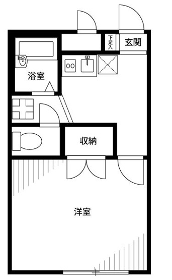 【間取り】 | アムールとつかⅡ | コンパクトで使いやすい間取りです