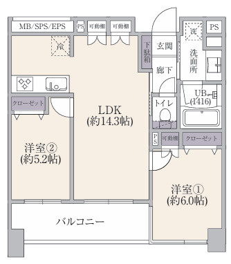 サンクタス森下の間取り