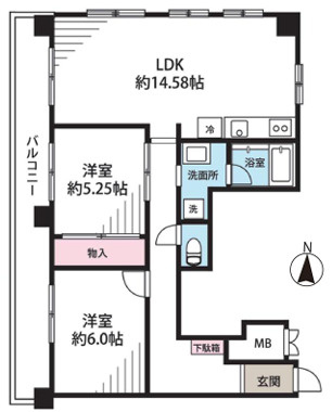 野方丸山ハイツの間取り