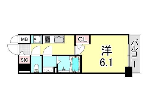 アドバンス神戸パーチェの間取り