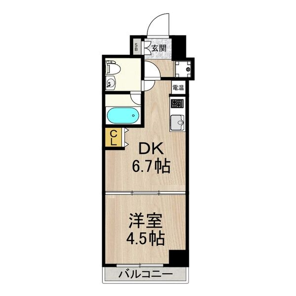 インプルーブ三宮イーストの間取り