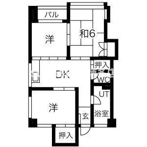 昭代コーポの間取り