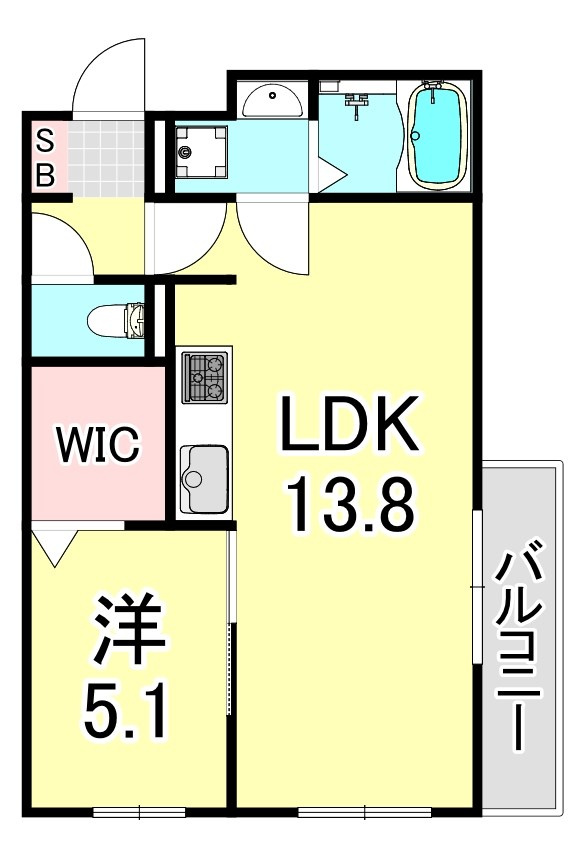アパルトマン大倉山の間取り