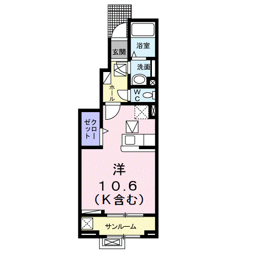 アザレアＥａｓｔの間取り