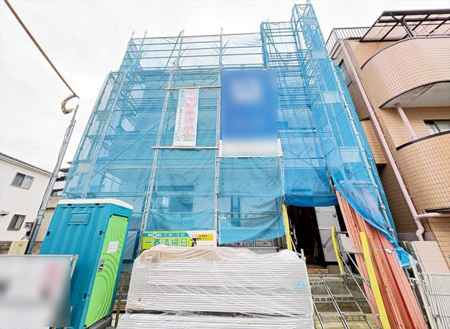 【外観】 | 志木市本町2丁目　新築一戸建住宅　全1棟　(志木本店) | 販売現地／2026年6月5日撮影　
「志木」駅より徒歩20分の落ち着いた住環境