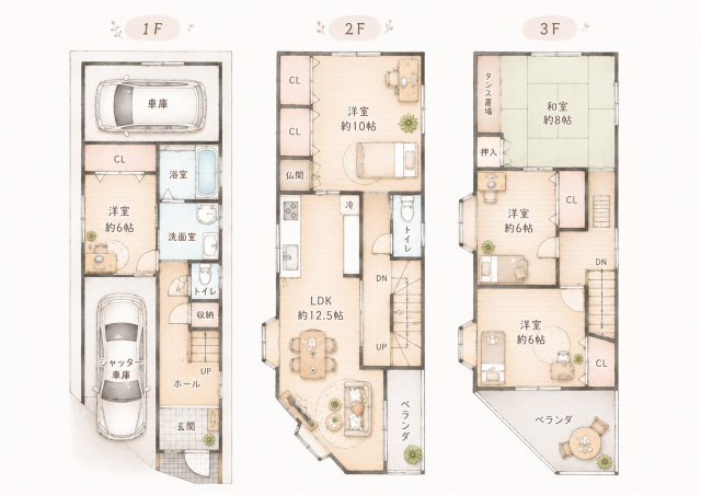 南野口町　中古一戸建ての間取り|間取り図はいかがですか？ご希望を叶える間取りですか？リビングの広さは？水回りの位置は？カウンターキッチン？など色々な情報が集約されています。弊社ではリフォームなどのご相談も承っております。