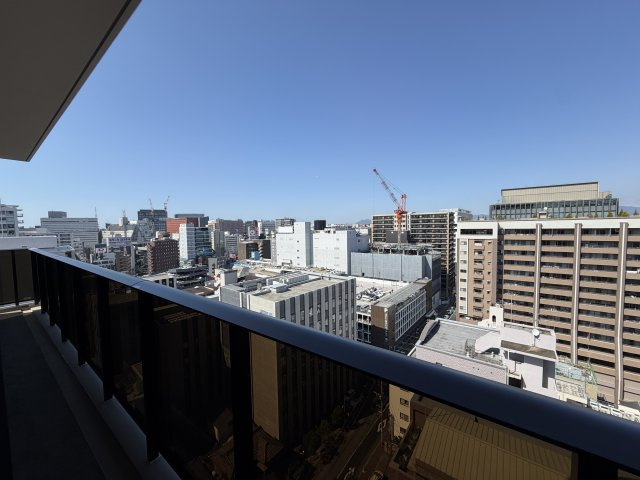 グランドメゾン福岡The Central Luxeの展望|陽当たり、通風ともに良好なので洗濯物が良く乾きそうです☆