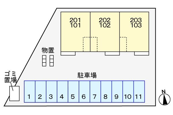 フォルトゥーナの駐車場