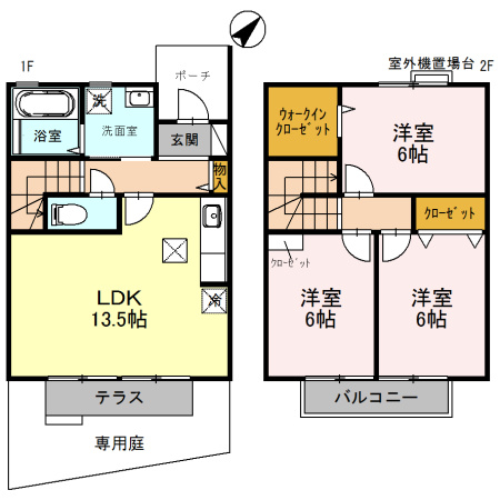 スカイスクレパーの間取り