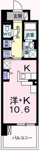 クレール姫路Ⅱの間取り