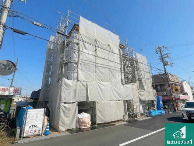 明石市魚住町西岡　第14期　新築一戸建ての外観|周辺は落ち着いた街並みの住宅地！子育てがしやすい住環境です！まだ未完成ですが、現地でしかわからない事もございます。是非一度ご覧ください。