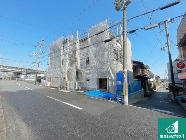 明石市魚住町西岡　第14期　新築一戸建ての前面道路含む現地写真|周辺は落ち着いた街並みの住宅地！子育てがしやすい住環境です！まだ未完成ですが、現地でしかわからない事もございます。是非一度ご覧ください。