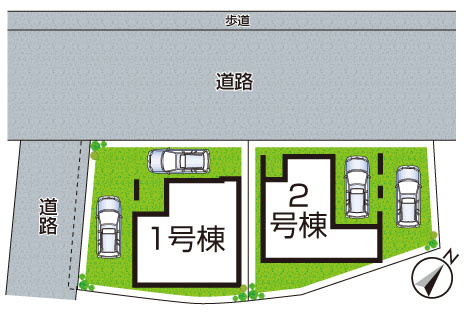 明石市魚住町西岡　第14期　新築一戸建ての区画図|全2区画