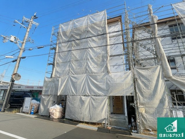 明石市魚住町西岡　第14期　新築一戸建ての外観|周辺は落ち着いた街並みの住宅地！子育てがしやすい住環境です！まだ未完成ですが、現地でしかわからない事もございます。是非一度ご覧ください。