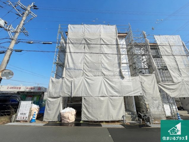 明石市魚住町西岡　第14期　新築一戸建ての外観|周辺は落ち着いた街並みの住宅地！子育てがしやすい住環境です！まだ未完成ですが、現地でしかわからない事もございます。是非一度ご覧ください。