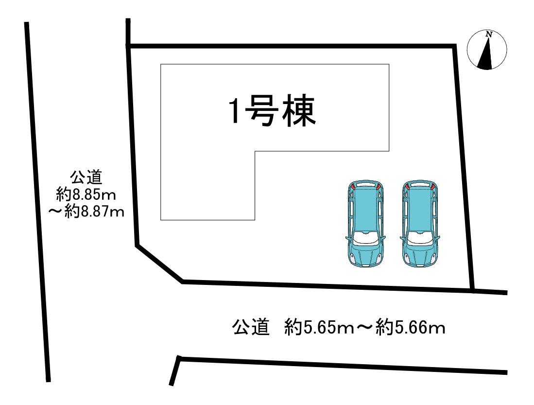 知多市日長台第2　全1棟の区画図|全1区画分譲地♪