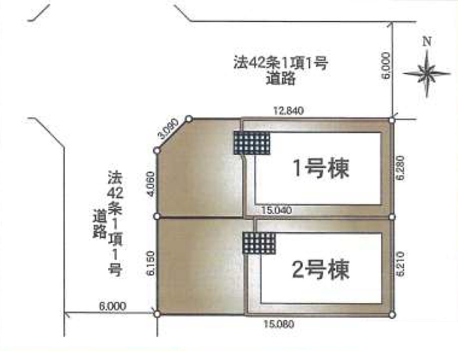 綾瀬市小園南第４の区画図