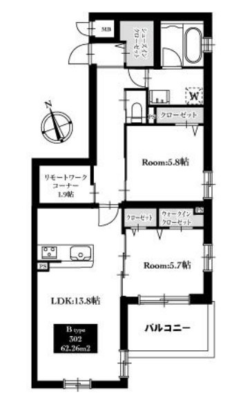 パルコテラッツァの間取り