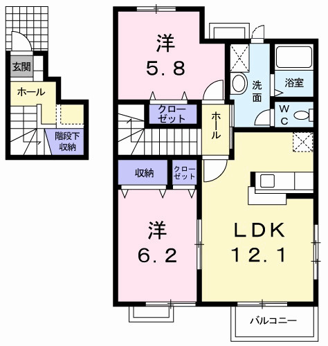 アレグレッチェ　Ａの間取り|間取図