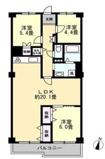 【間取り】 | 千里台スカイハイツB棟