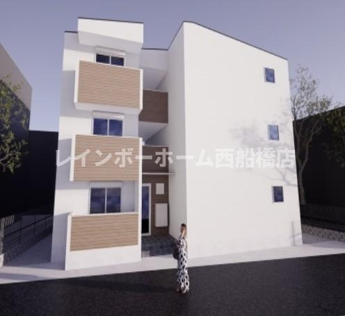 （仮称）ジーメゾン八千代ノーブルの外観パース