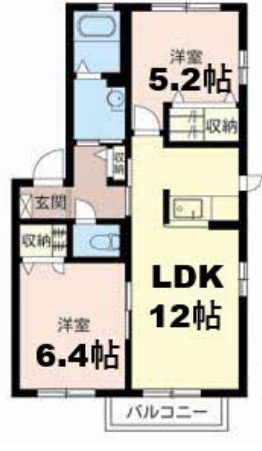 【間取り】 | ベルエール深井
