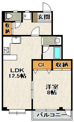 CREA旭町の間取り