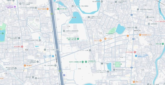 松原市西大塚　第2期　新築一戸建ての地図
