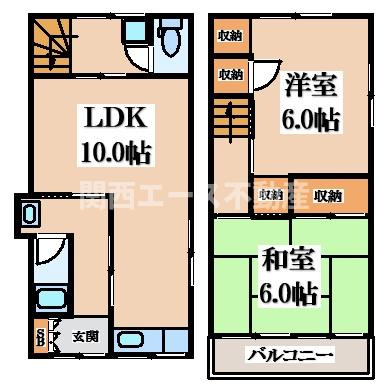 【間取り】 | 新池島町２丁目貸家