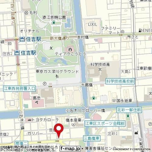 ガーラ・シティ深川扇橋の地図| 