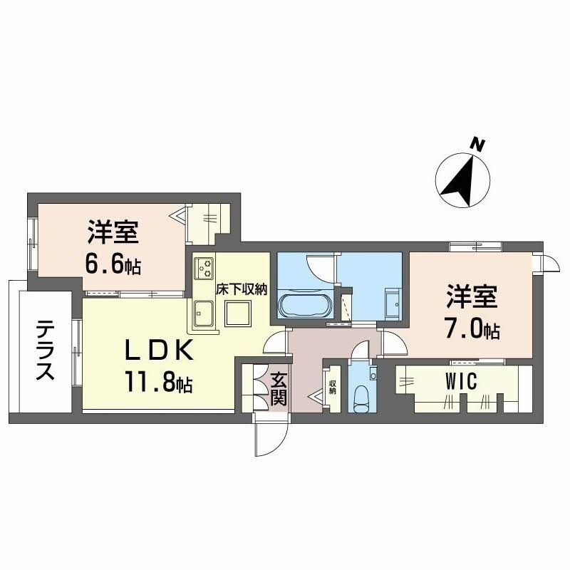 シャーメゾン神戸摩耶の間取り