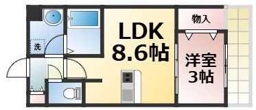 【間取り】 | AILE東中浜　仲介手数料無料
