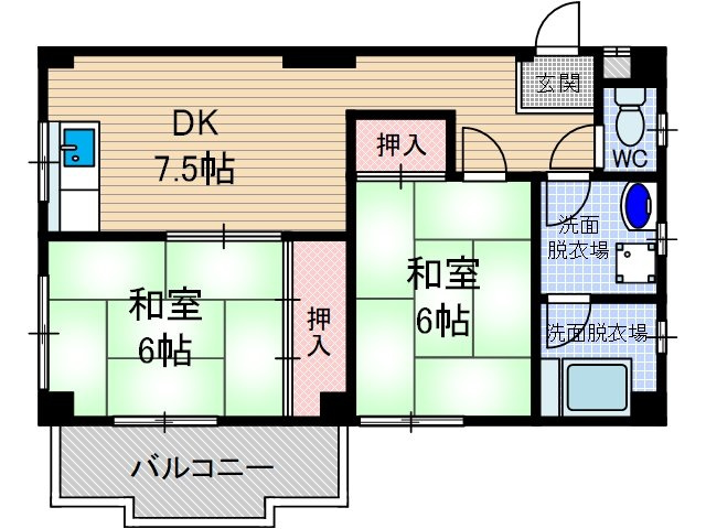【間取り】 | グリーンハイツ