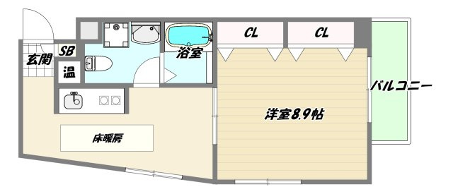大阪市淀川区十三東３丁目の賃貸マンションの間取り