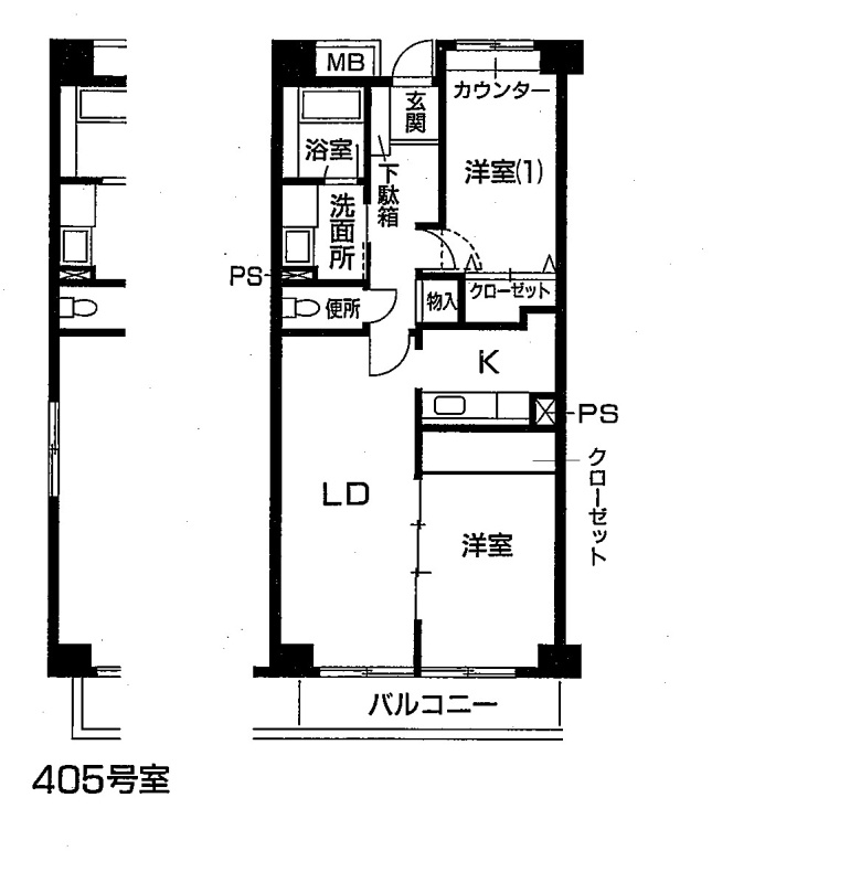 コンフォート　Kの間取り