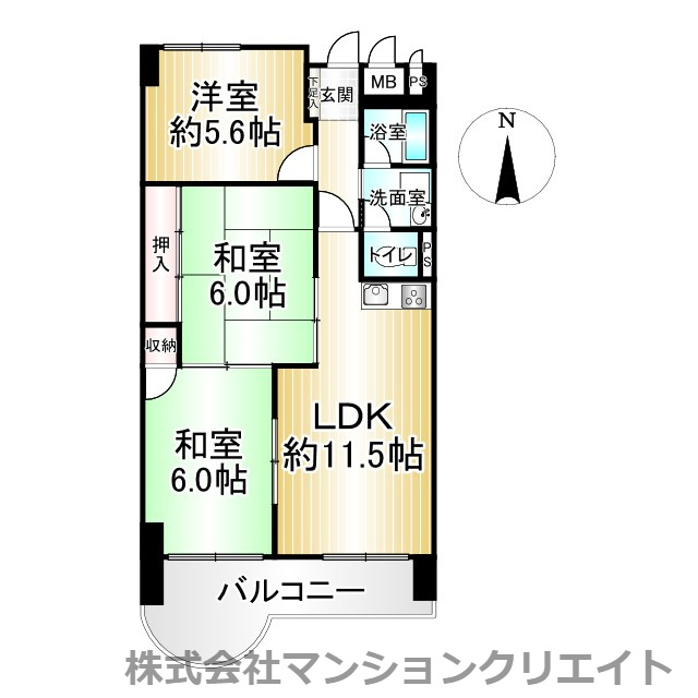 福井セントポリアの間取り|現況と間取図が異なる場合は現況を優先とします。