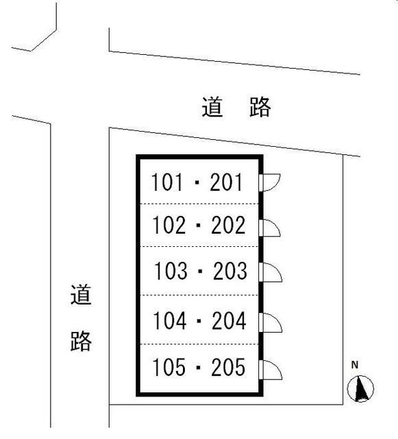 ソレーユ宮前の区画図|全10戸です