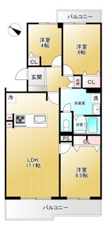 【間取り】 | 高槻阿武山二番街208号棟