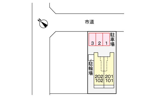 Ｌｕｃｅｎｔ星崎の駐車場