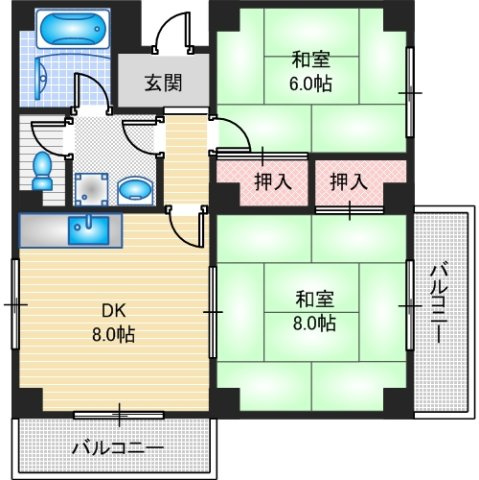 【間取り】 | サンコーポT&K