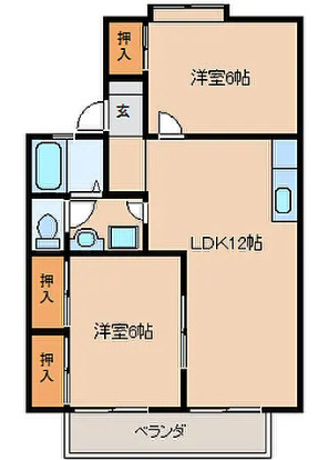 セジュール89の間取り