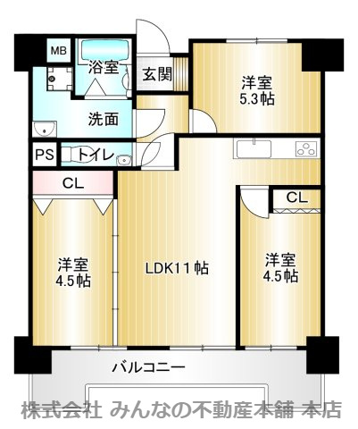 ネオハイツ久留米の間取り