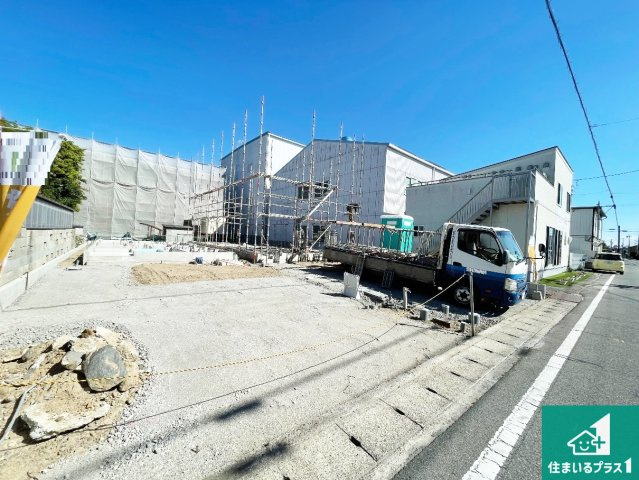 ★29(土)30(日)現地見学可能！★守山市川田町　全2邸の外観|現在の進捗状況です！順調に作業進行中、完成が待ち遠しいです！詳細の間取り等、お気軽にお問い合わせください！