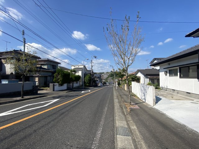 玉里団地１丁目　中古戸建ての前面道路含む現地写真