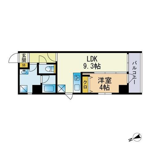 Scena箱崎駅前の間取り