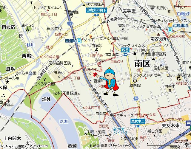 サンタシティーⅡの地図