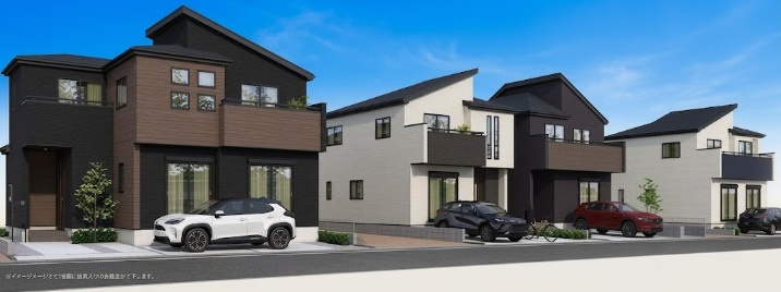川越市砂新田29期　全10棟　新築戸建　グラファーレの外観パース
