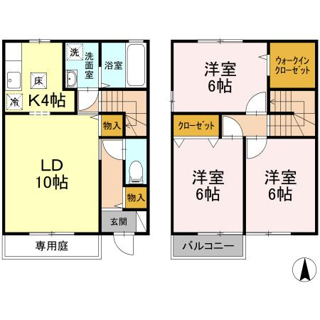ローズコート高埇の間取り
