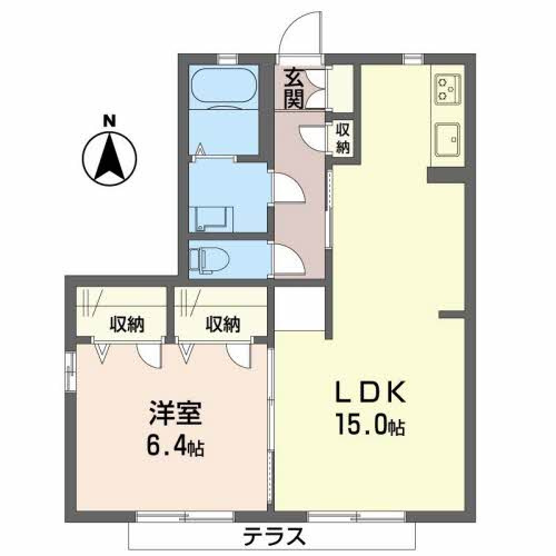 サンハイム北庄の間取り